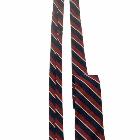 Polo Ralph Lauren Men's striped Navy/Red/ silk - Picture 2 of 2